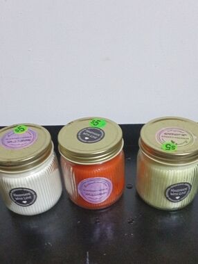 Handmade Body & Bath Moisturizer Candle Jar - Orange